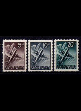 Slovakija, pilna oro pašto serija, MiNr 76-78 MNH**