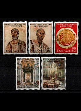 Vatikanas, pilna serija, MiNr 523-527 MNH**