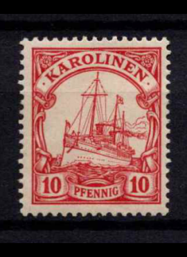 Vokietijos Reichas, Užsienio ir kolonijų paštas, Karolinų salos, MiNr 9 MLH*