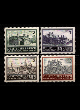 Vokietijos Reichas, Lenkijos okupacija, pilna serija, MiNr 113-116 MNH**