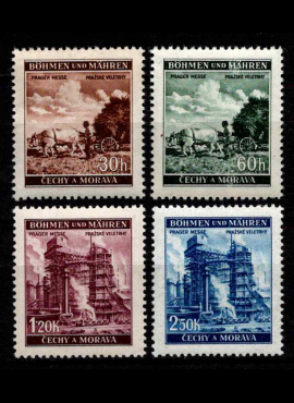 Vokietijos Reichas, Čekijos okupacija, pilna serija, MiNr 75-78 MNH**