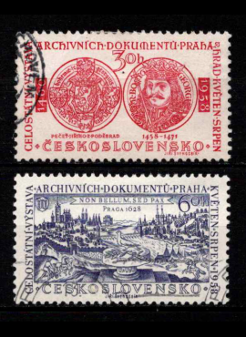 Čekoslovakija, pilna serija, MiNr 1073-1074 Used (O)
