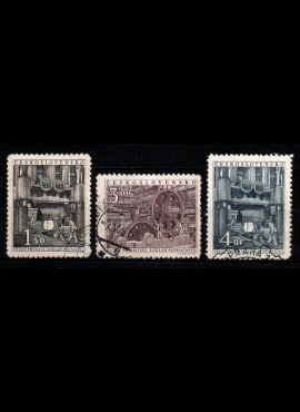 Čekoslovakija, pilna serija, MiNr 647-649 Used (O)