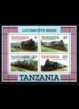  Tanzanija, blokas Nr. 44, MiNr 268-271 MNH**