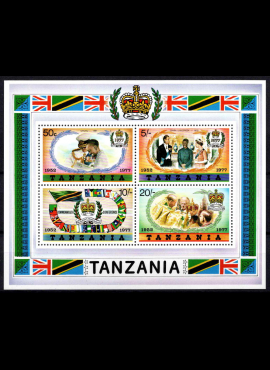 Tanzanija, blokas Nr. 9, MiNr 87-90 MNH**