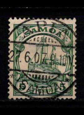 Vokietijos Reichas, Užsienio ir kolonijų paštas, Samoa MiNr 8 Used (O)