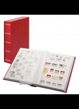 Pašto ženklų albumas su dėklu, 60 puslapių, LINDNER Elegant 1162SK-R