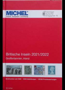 Britų salų pašto ženklų katalogas MICHEL 2021/22 m. (106 leidimas)