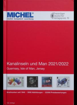 Meno ir Lamanšo sąsiaurio salų pašto ženklų katalogas MICHEL 2021/22 m. (106 leidimas)