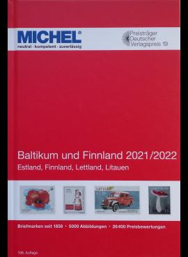 Baltijos valstybių ir Suomijos 2021/2022 pašto ženklų katalogas MICHEL