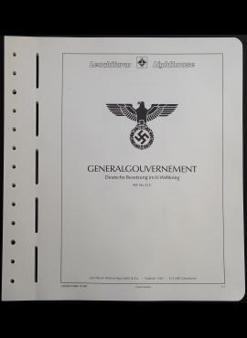 Albumo lapai LEUCHTTURM Vokietijos okupuotų teritorijų 1939-1945 m. pašto ženklams