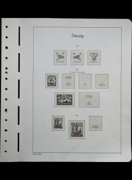 Albumo lapai LEUCHTTURM Dancigo 1920-1923 m. pašto ženklams