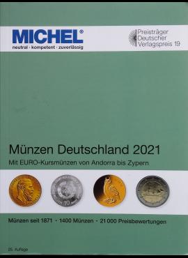 Vokietijos monetų 2021 m. katalogas MICHEL (25 leidimas)