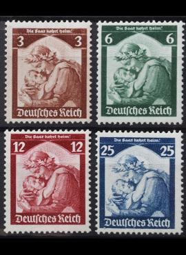 Vokietijos Reichas, pilna serija MiNr 565-568 MLH*