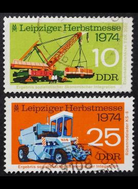 Vokietijos Demokratinė Respublika (VDR), pilna serija MiNr 1973-1974 Used (O)
