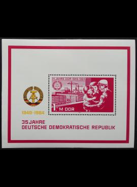 Vokietijos Demokratinė Respublika (VDR), blokas Nr. 78 MiNr 2896 MNH**