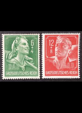 Vokietijos Reichas, pilna serija, MiNr 894-895 MH*