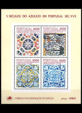 Portugalija, blokas Nr. 38, MiNr 1557, 1568, 1576, 1582 MNH**