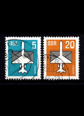 Vokietijos Demokratinė Respublika (VDR), pilna oro pašto serija, MiNr 2831-2832 Used (O)