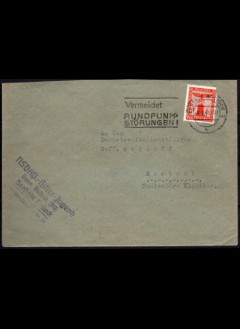 Vokietijos Reicho tarnybinis vokas su MiNr 149 pašto ženklu