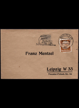 Vokietijos Reicho vokas su MiNr 513 pašto ženklu