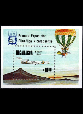 Nikaragva, oro paštas, blokas Nr. 151, MiNr 2408 MNH**