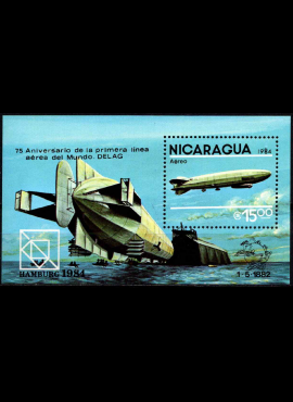 Nikaragva, oro paštas, blokas Nr. 158, MiNr 2520 MNH**
