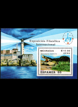 Nikaragva, oro paštas, blokas Nr. 164, MiNr 2578 MNH**