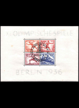 Vokietijos Reichas, blokas Nr. 6, MiNr 628-631 Used (O)