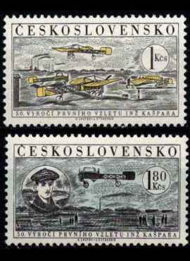 Čekoslovakija, pilna oro pašto serija, MiNr 1159-1160 MNH**