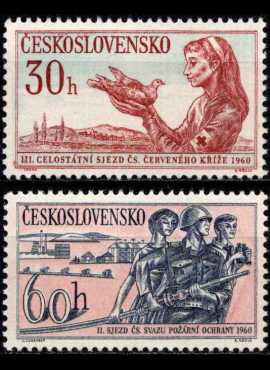 Čekoslovakija, pilna serija, MiNr 1201-1202 MNH**