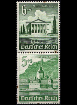 Vokietijos Reichas, vertikali pora Nr. S260, MiNr 753-754 MNH**