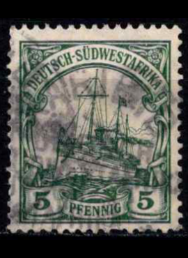 Vokietijos Reichas, Užsienio ir kolonijų paštas, Vokietijos Pietvakarių Afrika, MiNr 25 Used (O)