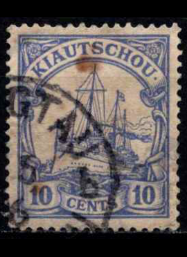 Vokietijos Reichas, Užsienio ir kolonijų paštas, Kiautšau, MiNr 21 Used (O)