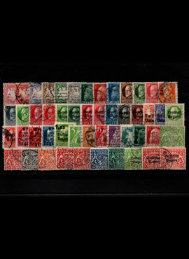 50 vnt. Senosios Vokietijos, Bavarijos 1875-1920 m. pašto ženklų pakuotė HF005/1