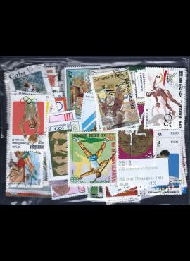 250 vnt. skirtingų pašto ženklų pakuotė "Vasaros olimpinės žaidynės" 2518
