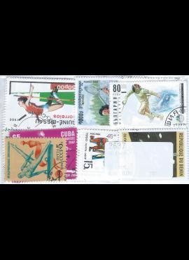 50 vnt. skirtingų pašto ženklų pakuotė "Sportas" 2637
