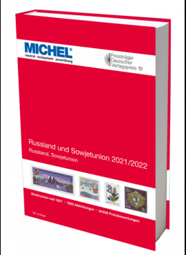 Rusijos ir Sovietų Sąjungos 2021/2022 pašto ženklų katalogas MICHEL 6087-2-2021