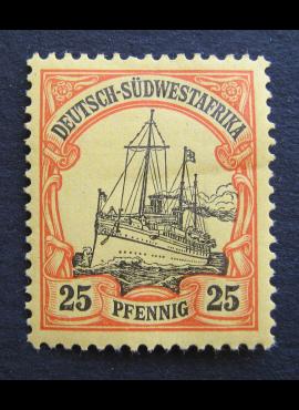 Vokietijos Reichas, Užsienio ir kolonijų paštas, Vokietijos Pietvakarių Afrika, MiNr 15 MH*