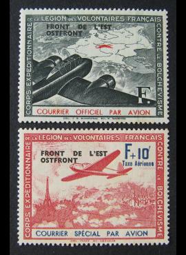 Prancūzija, oro pašto vinjetės, pilna serija, MiNr IV-V MLH*