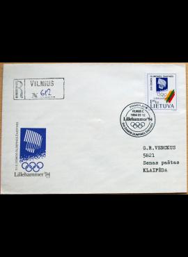 Lietuva, 1994m pirmos dienos vokas su MiNr 547 G