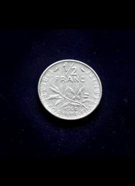 Prancūzija, 1/2 franko, 1968m