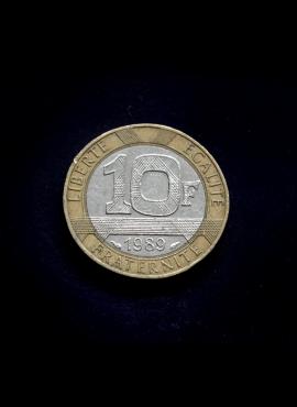 Prancūzija, 10 frankų, 1989m