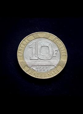 Prancūzija, 10 frankų, 1991m