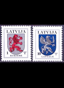 Latvija, pilna serija MiNr 371, 374 AIII MNH**