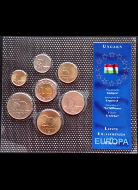 Vengrija, monetų rinkinys UNC