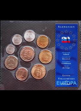 Slovėnija, monetų rinkinys UNC