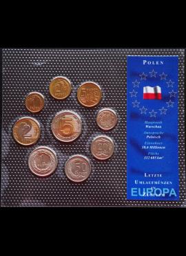 Lenkija, monetų rinkinys UNC