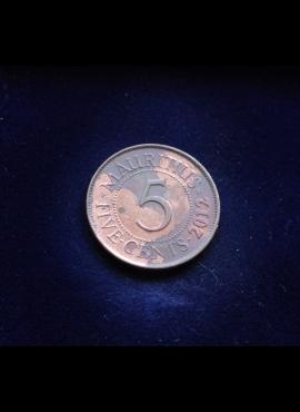 Mauricijus, 5 centai 2012m