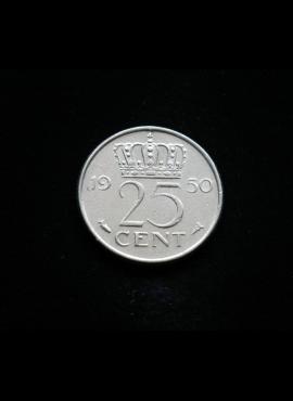 Nyderlandai, 25 centai 1950m